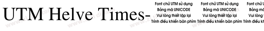 UTM Helve Times字体转换